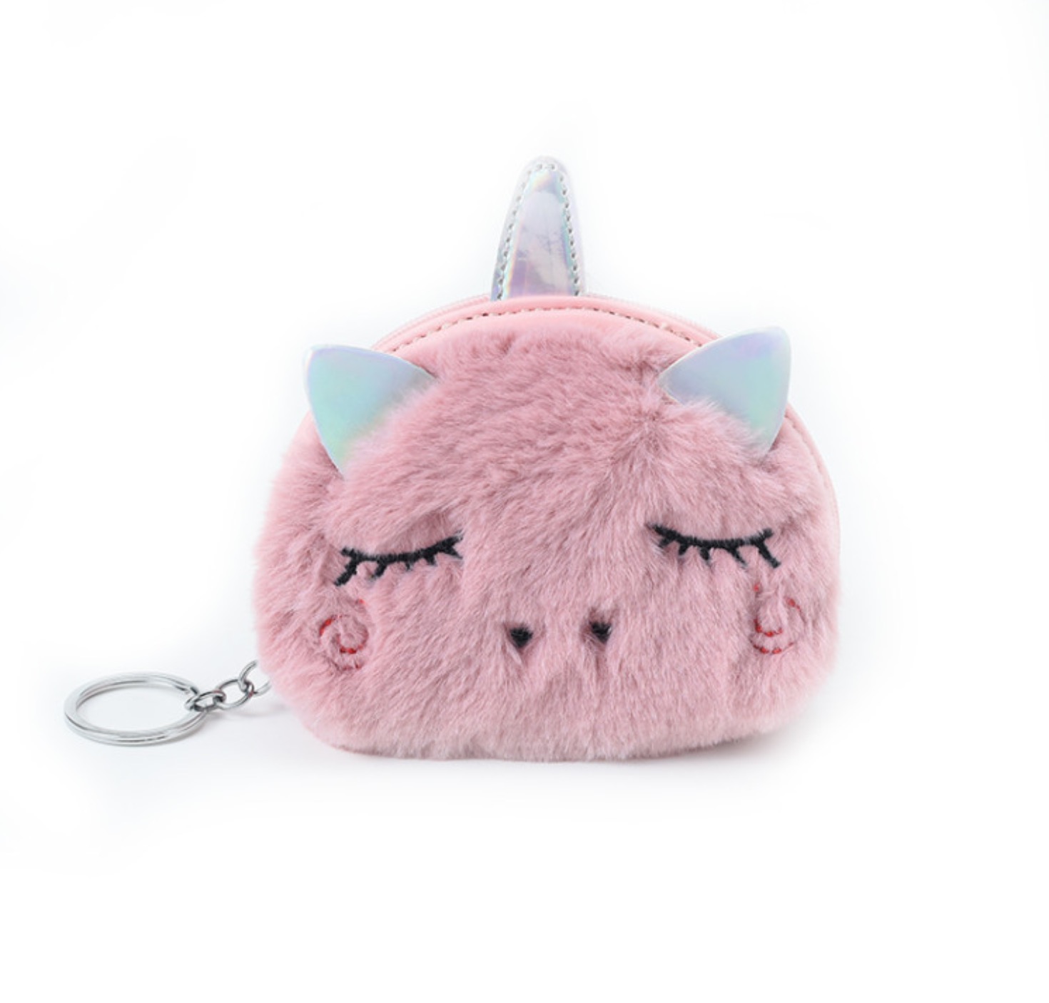 New Design Small Cute Animal Shape Cat Unicorn Purse Custom Toy Plush Coin Purse