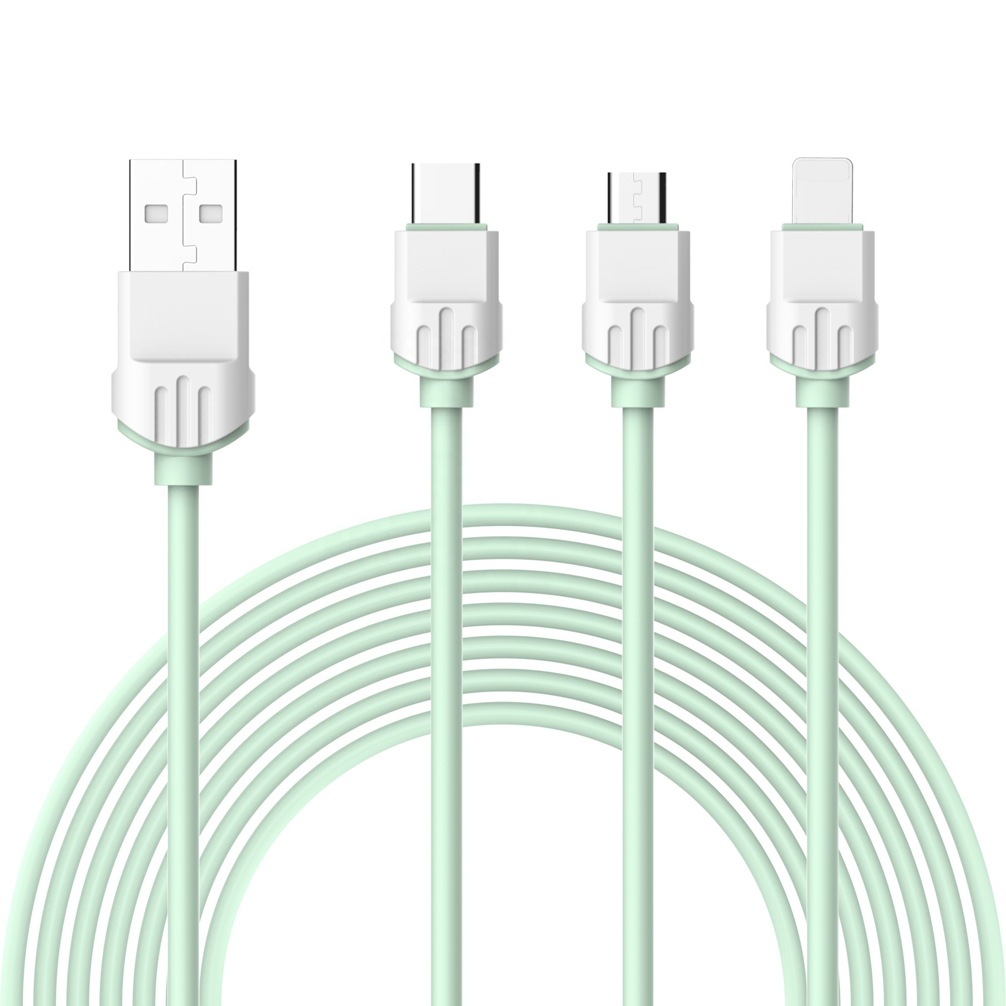 2021 hot sale Fast Charging Usb Type C Cable 3.0 USB C for Huawei Samsung dual colorss data cable charge Micro usb cable