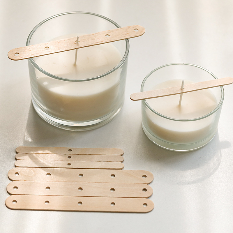 Wooden Candle Wick Holders Pack of 100pcs Wick Centering Devices Candle Wick Bars for Candle Making