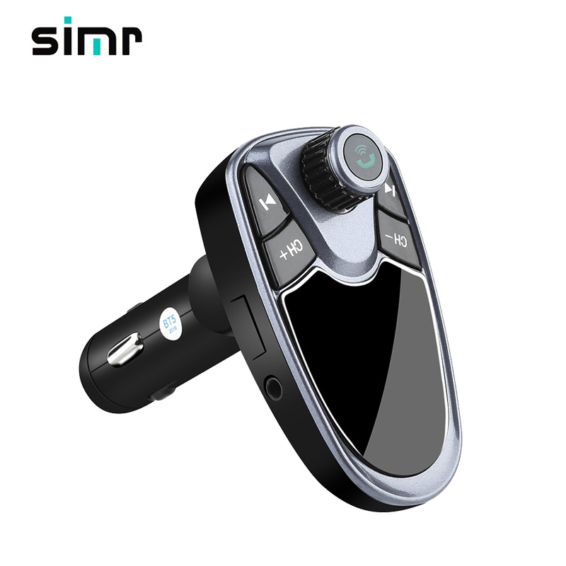 Лидер продаж, беспроводной MP3-плеер simr, автомобильный комплект громкой связи с bluetooth, FM-передатчик, двойное автомобильное зарядное устройство 2,1 А, mp3-плеер