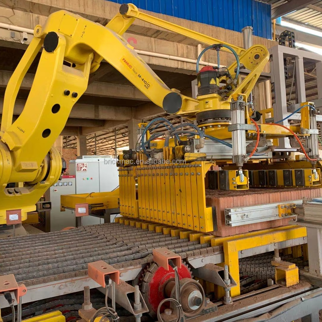 Brick laying robots Auto brick unloading/Programming /Palletizing/Strapping robot Auto system Brick making machine