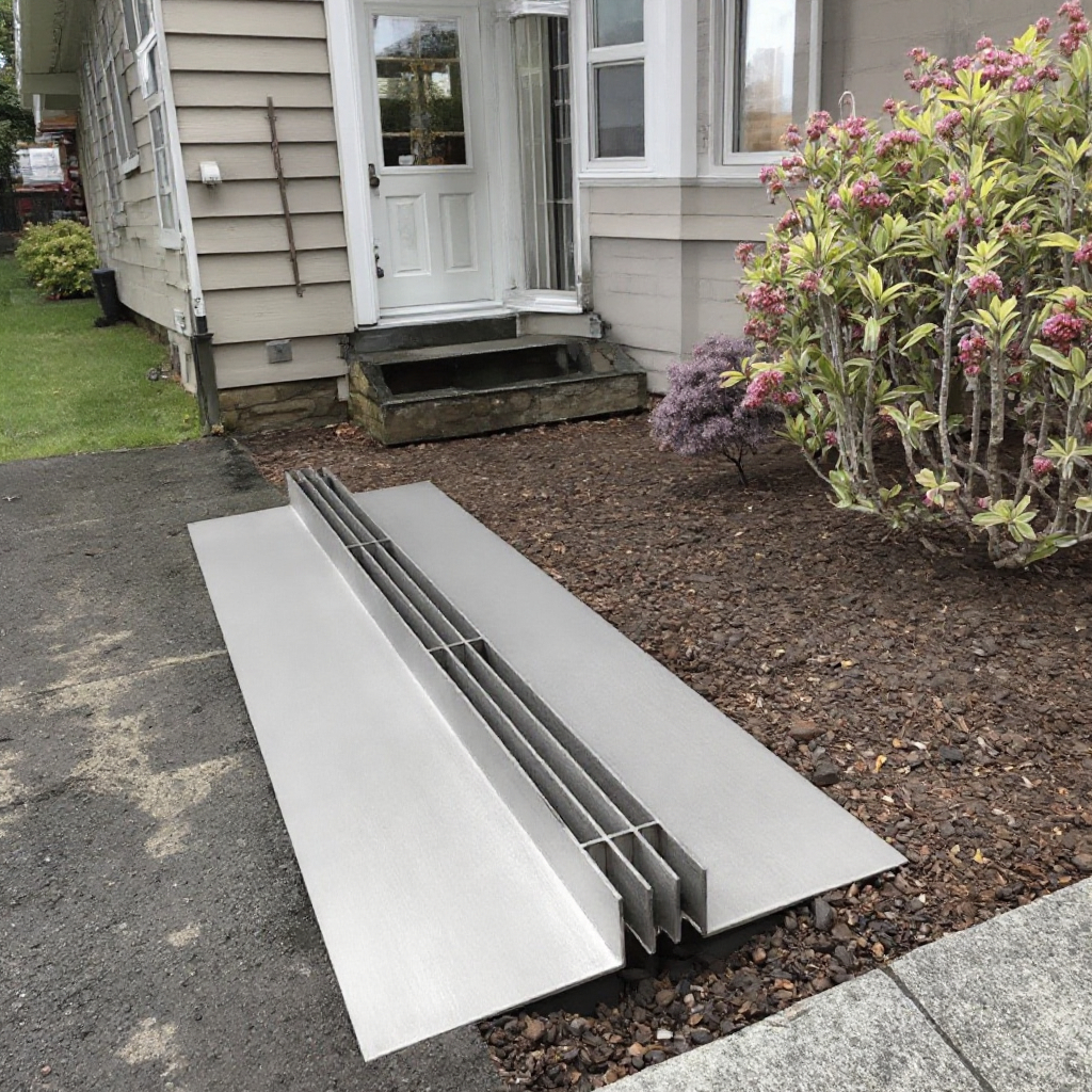 Stainless Steel Middle Gap Rain Trench drainage Channel Sidewalk Surface Water Stainless Steel Cover