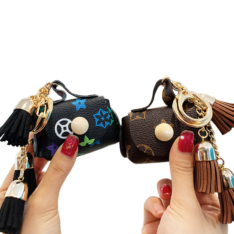 Most Selled Products Coin Purse Key Ring PU Leather Keychain Car Pendant