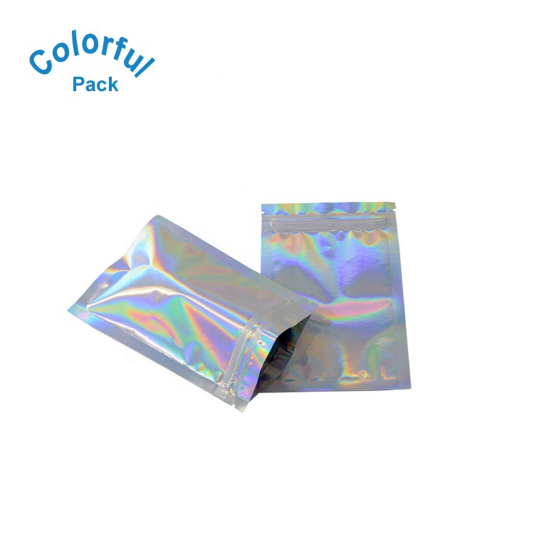 Mylar Голограмма 3x4 4x6 дюймов сток сумки Прозрачная голограмма упаковка/двухсторонний PE вакуумный мешок глубокой печати продвижение барьер