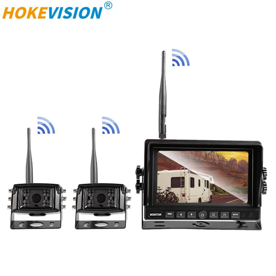 wireless wifi ahd 1080p Waterproof Side View Car Truck Camera Truck Security Camera Truck Backup Camera with display screen