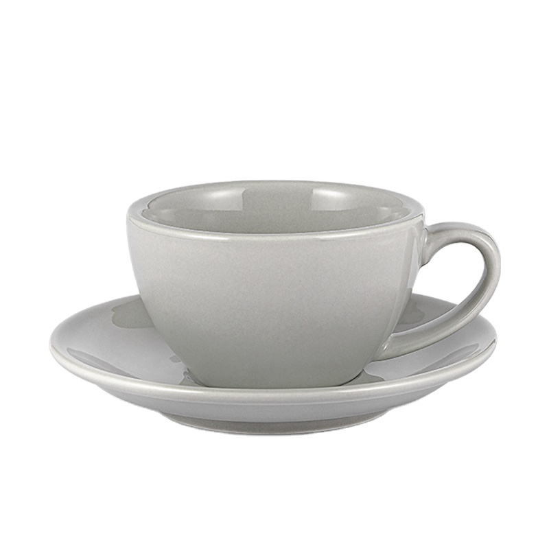 2021 Hot Sale 9 oz Coffee Mug Matched Saucer Ceramic Cups Coffee & Tea Sets Porcelain Kitchen Tools Latte Cafe Gadgets