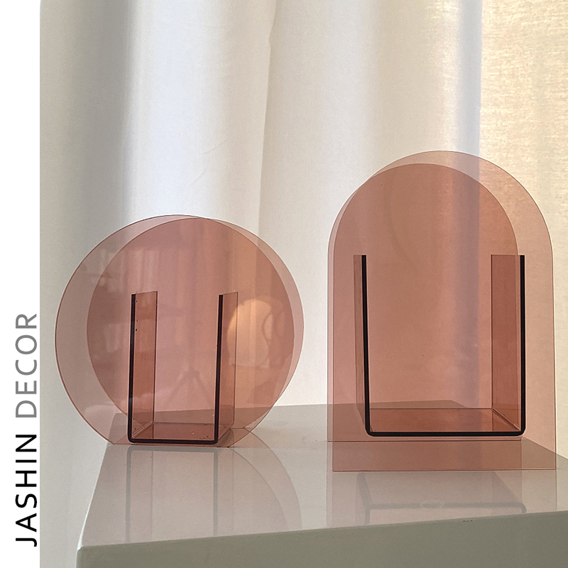 Mintao factory Supply Casamotion Pear Shape Clear Blown Modern Natural Acrylic Glass Vases