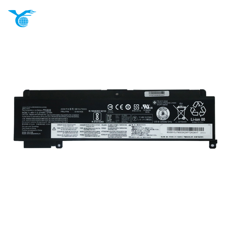 Абсолютно Новый аккумулятор для ThinkPad T460S 11,25 V 26Wh 01AV406 с высоким качеством