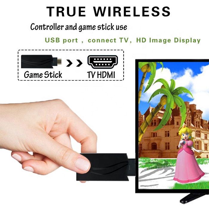 CTH01 Ретро Классический Винтаж Ностальгический 2,4G беспроводной HD TV Video Out геймпад 628 игровая консоль с 2 двойной плеер джойстик