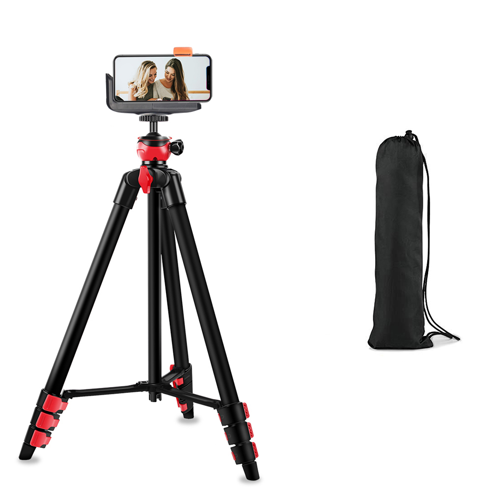 UEGOGO T60 Выдвижной регулируемый штатив для путешествий 360 шаровая Головка штатив подставка с держателем для телефона крепление и пульт дистанционного управления 55 дюймов