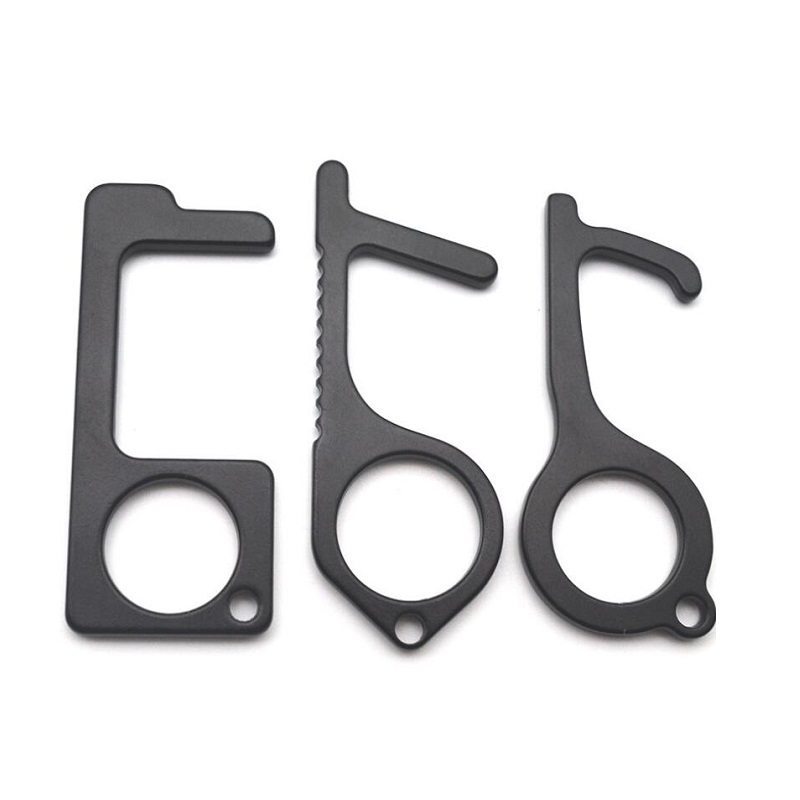 2020 Hot Sale EDC Contactless Door Opener Anti bacterial Keychain Alloy Door Opener