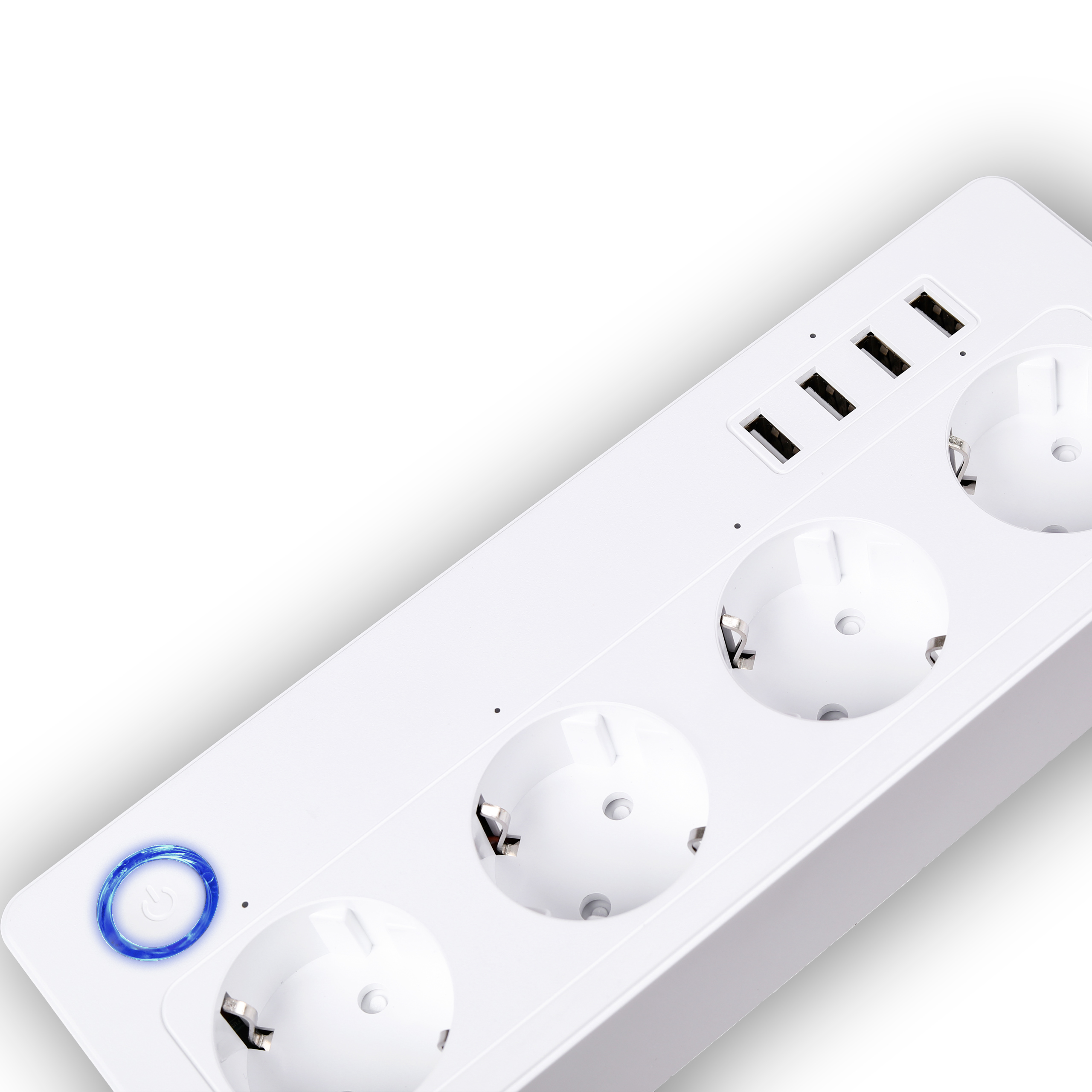 EUSP05 электропитания полос башни Switched удлинитель переносной 4 розетка с защитой штекеров Usb новые прочный тонкий защитный чехол-2,0 4 порта
