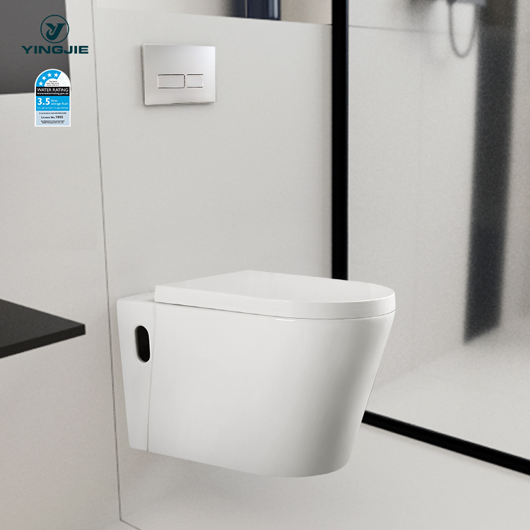 bathroom accessories floating toilet bowl seat white ceramic closestool wall hung floating toilet
