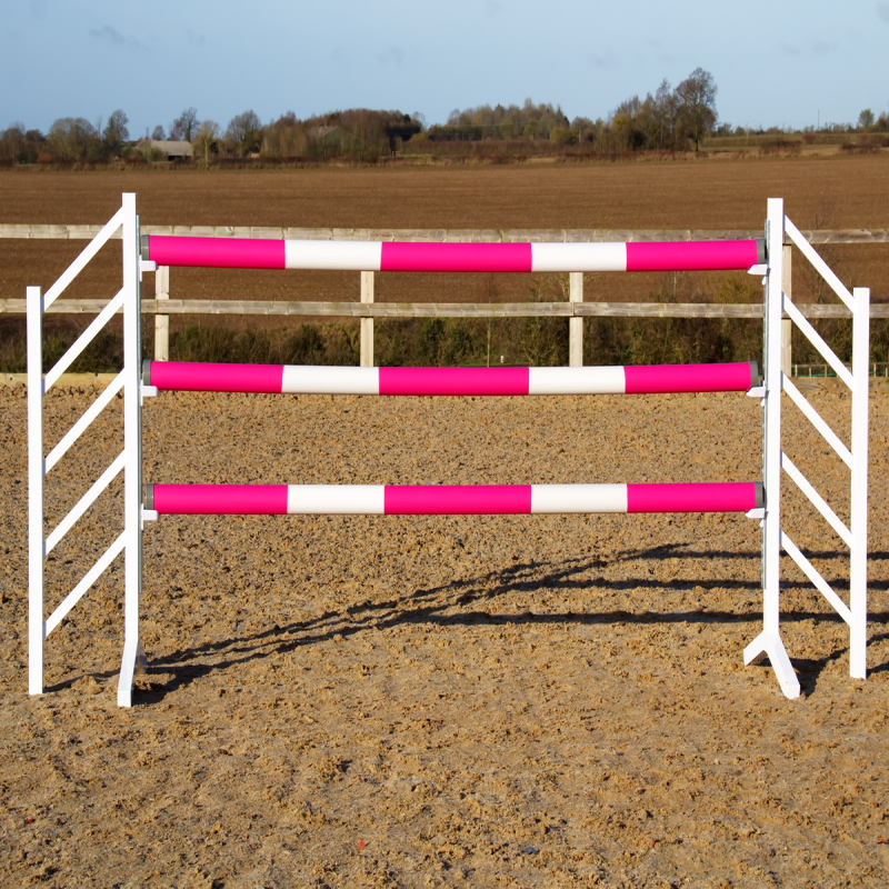 Custom Logo Equestrian Horse Jumping Products Portable Barrier Jumping Girl Horse Riding Jumps with Trophies