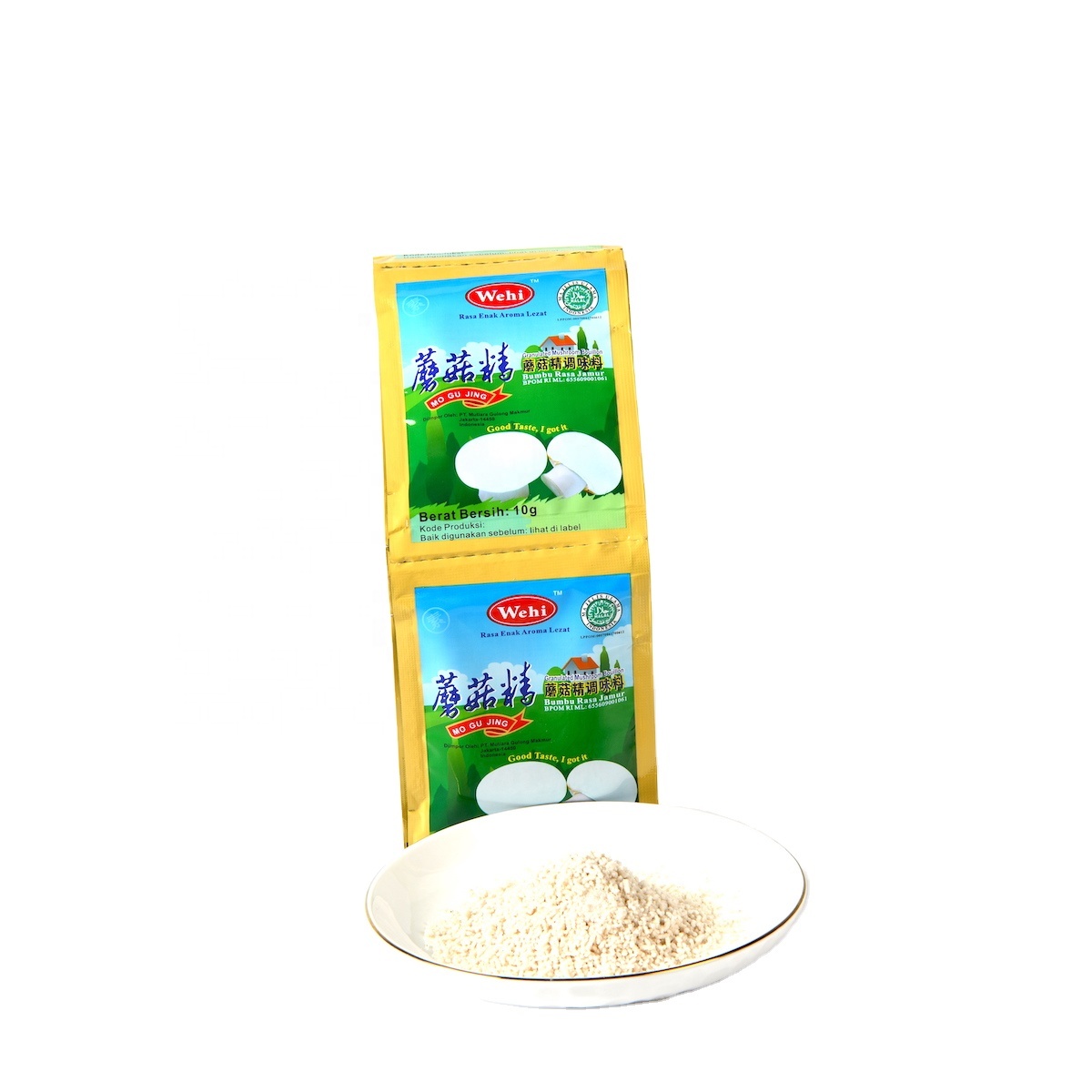 Wehi 10g*400 Small Bag Packaging Halal Condiments Vegetarian Mushroom Seasoning for Soup Cooking