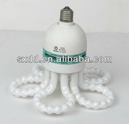 CFL BIG bulb 105W E27 B22 flower energy saving lamp lotus shape light AC110V AC230V PBT 8000Hrs life time. color box