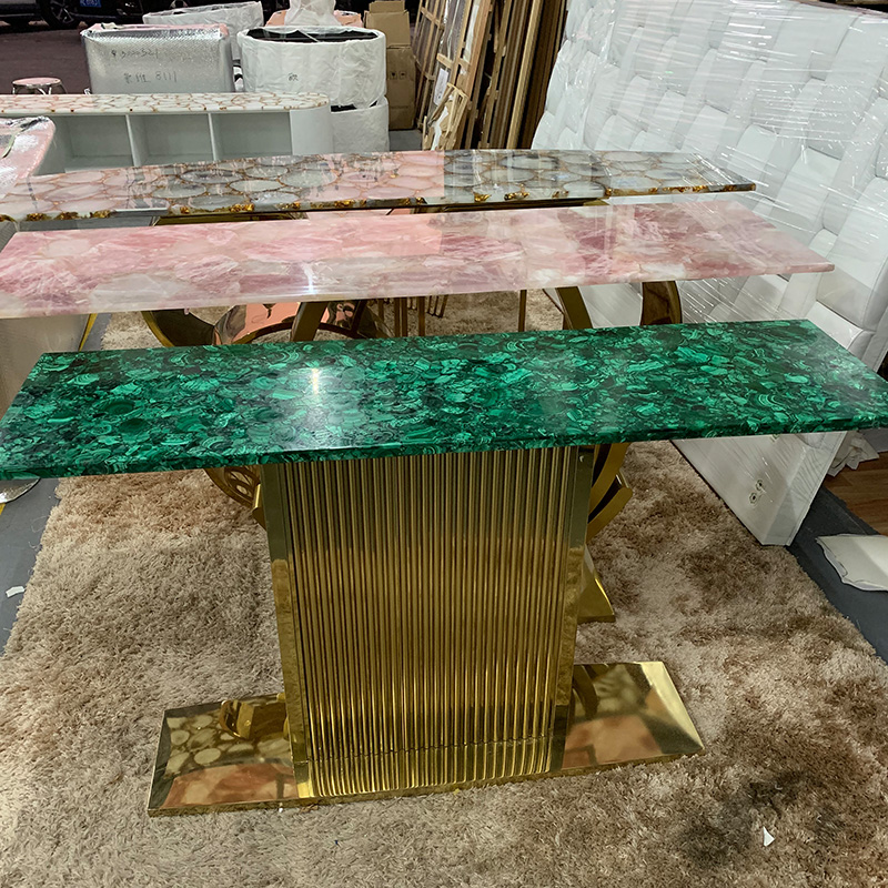 Modern Italian Design Luxury Furniture stainless steel console table modern