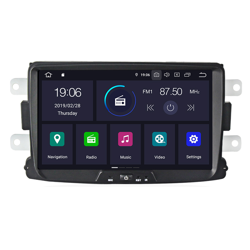 Новый PX30 Android9.0 8 дюймов 1 Din Автомобильный GPS с DSP + IPS сенсорный экран автомобильный Радио для Renault Dacia Duster Logan Sandero FM/AM 2 + 16GB