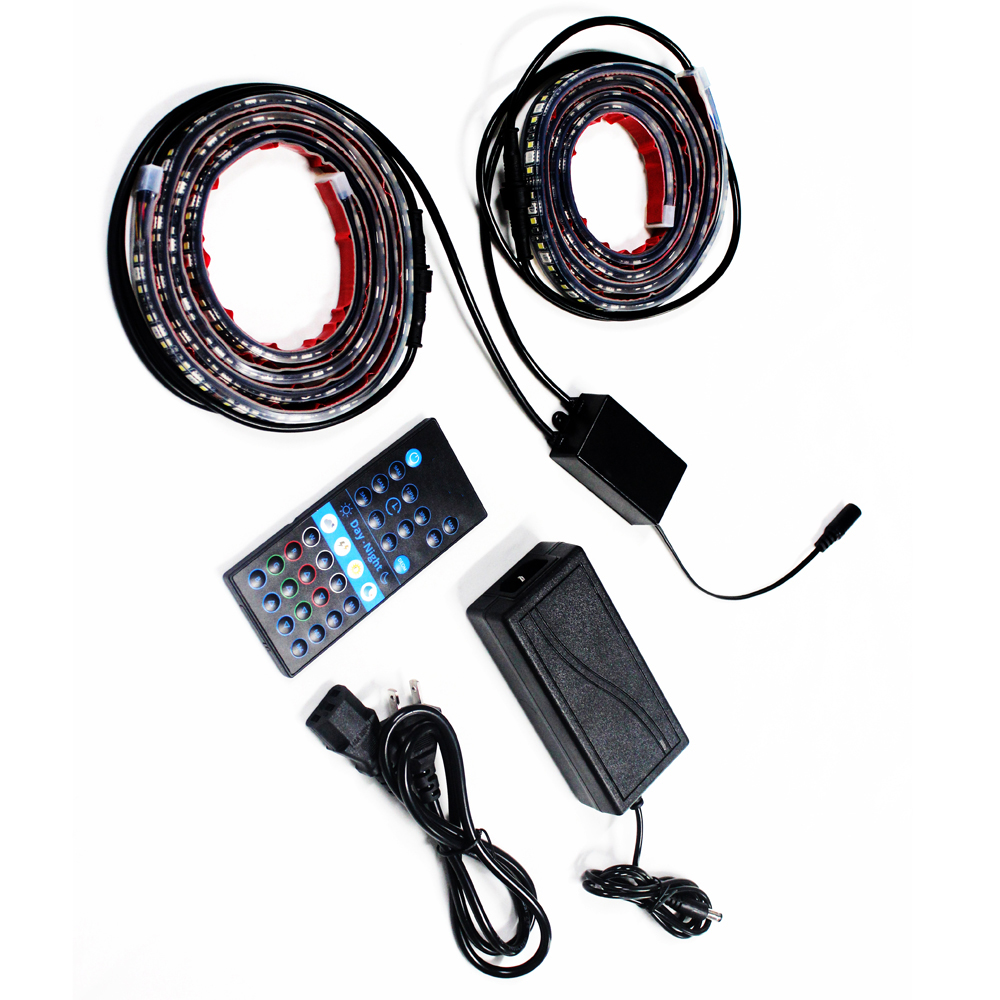 LED Aquarium Light Fish Tank 5050 LED Light Aquatic Plant Grow Lighting Waterproof IP68 Lamp EU Plug