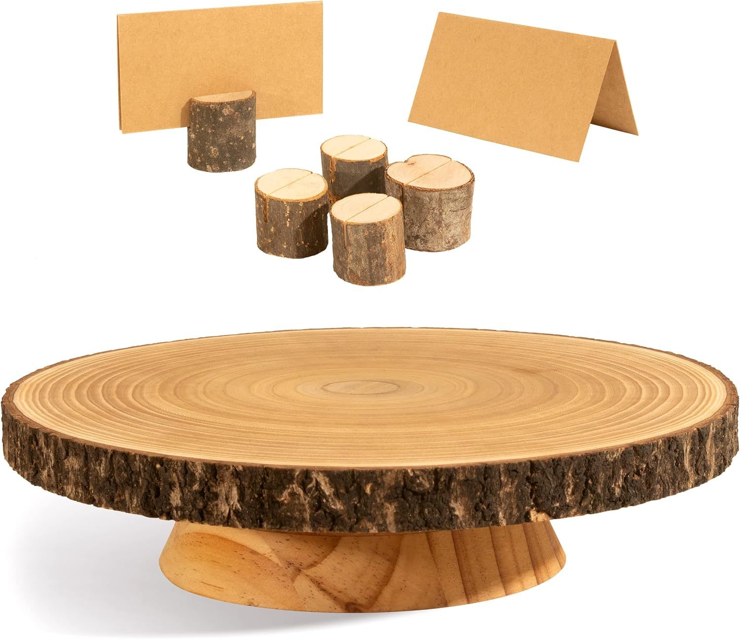 modern simple wood kid birthday cake tray pedestal stand paulonia tree timber luxury cake stand for wedding party