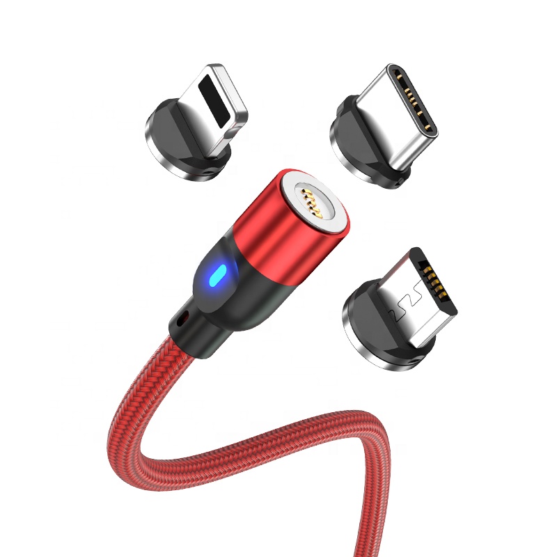 Wholesale 3 in 1 Connect Tips Magnetic Usb Cable Charging Cable For Smartphone Earphone