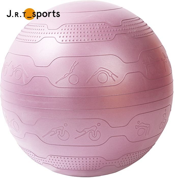 Custom Logo Anti Burst Pilate Exercise Stability PVC Yoga Ball With Pump