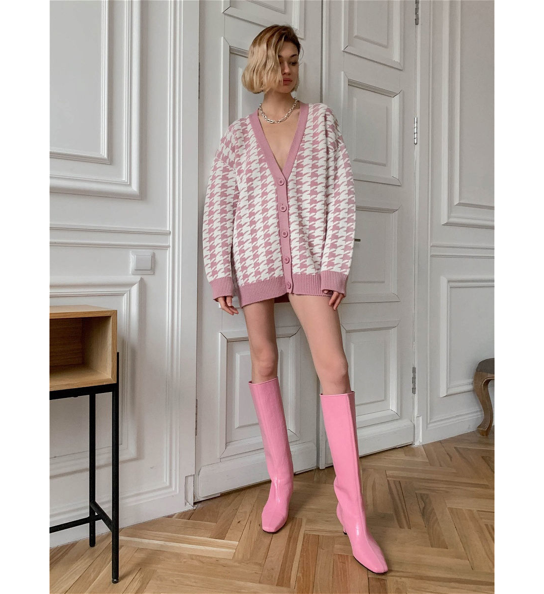 M2141 Hot selling knit clothing coat 2021 autumn winter wear v neck long sleeve sweaters cardigan