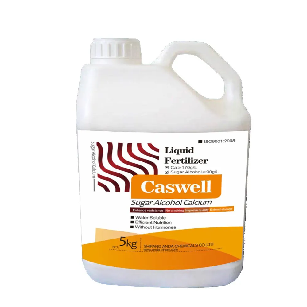 High quality Calcium Liquid fertilizer sugar alcohol chelated CaO ion foliar organic fertilizer fruit swelling