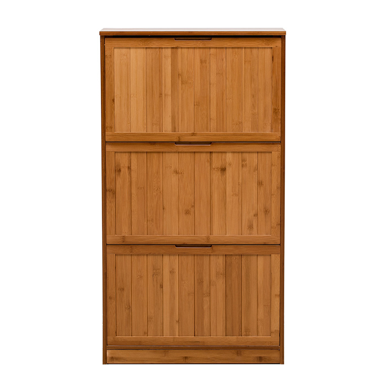 Shoe rack simple household space-saving multi-layer door dustproof porch solid wood tipping bucket ultra-thin shoe cabinet