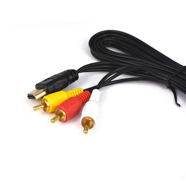 Заводской hdtv к 3rca Видео Аудио кабель hdtv к av-кабелю для ТВ DVD Композитный кабель 1080P 1,5 м