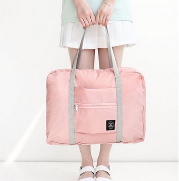 Eco Friendly Oxford Foldable Storage Bag Custom Logo Large Capacity Travel Storage Bag Clothes Packing Women Travel Duffel Bag