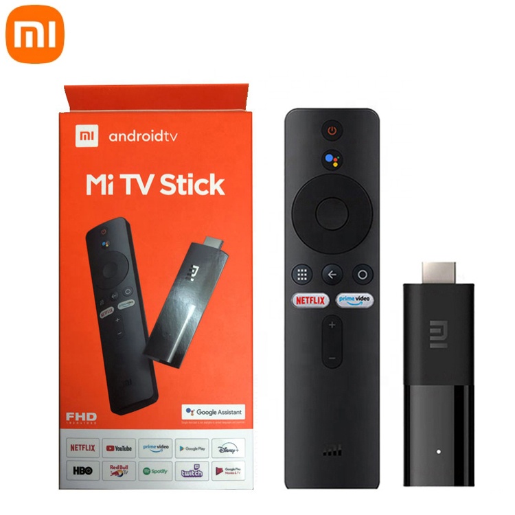 Оригинальный четырехъядерный процессор Android TV 9,0 DTS HD Двойное декодирование 1 ГБ ОЗУ 8 Гб ПЗУ Google Assistant Netflix Xiaomi Mi TV Stick