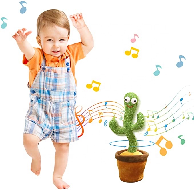 Electronic Swing Cactus Singing And Dancing Car Dashboard Decorations Dancer Valentines Gift Dancing Cactus Plush Toys