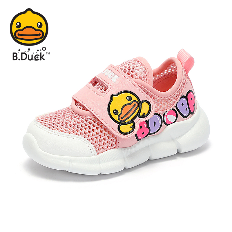 Детские кроссовки B.DUCK, повседневная обувь для девочек, мультяшный рисунок, новинка 2021, дышащие сетчатые кроссовки, кружевные летние женские модные кроссовки унисекс