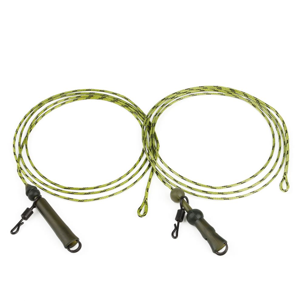 1pack/3pcs Lead Core Carp Fishing Leader Line 35LB/45LB Leadcore Helicopter Rig Hybrid Lead Clip Carp Fishing Tackle Pesca