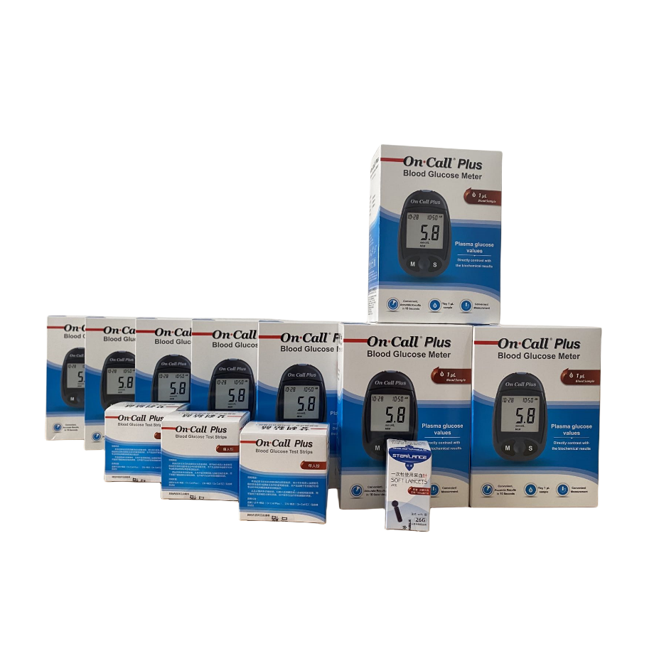 On Call Plus Digital Glucometer without Blood Smart Digital Sugar Blood Glucose Meter Kit without Test Strips for Home Hospital