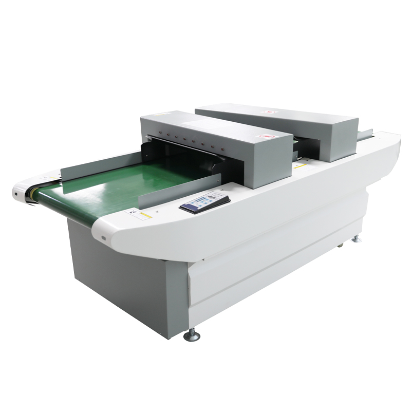 Conveyor Belt Double Probe Sewing Needle Metal Detector for Fabric Garment Shoes Apparel Textile Industry