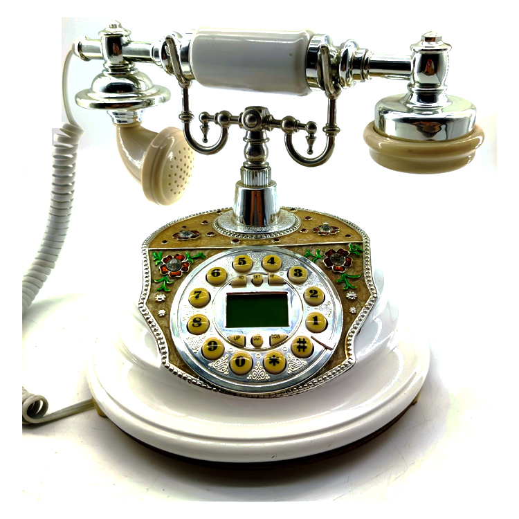 Antique Retro Corded Telephone Decorative Vintage Home Phone For Gift