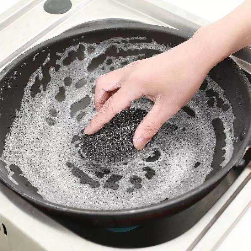 High Quality Galvanized Wire Mesh Scrubber Pot Scourer /Stainless Steel Mesh Zinc Coated Mesh Scourer Scrubber