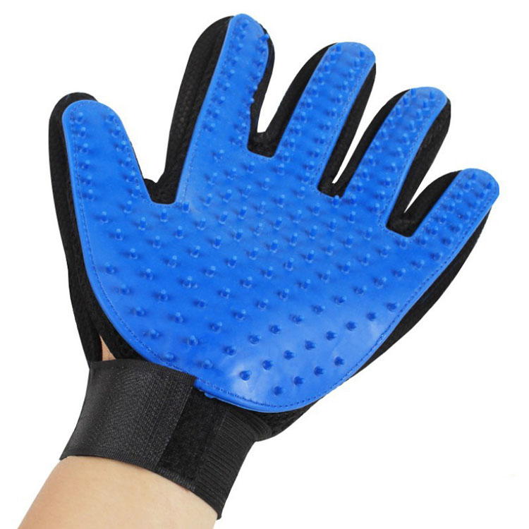 Hot sale gentle deshedding pet bath brush glove pet grooming glove