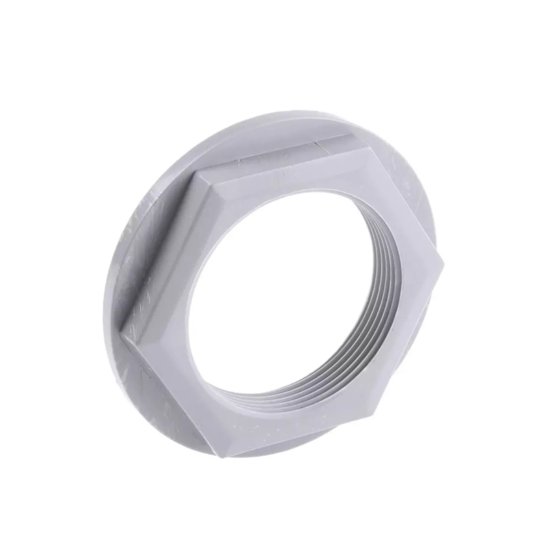 АБС-пластик 1/2 ''3/4'' 1 ''Резьба BSP Шестигранная Стопорная гайка Фланцевая задняя гайка для перегородки резервуара для воды