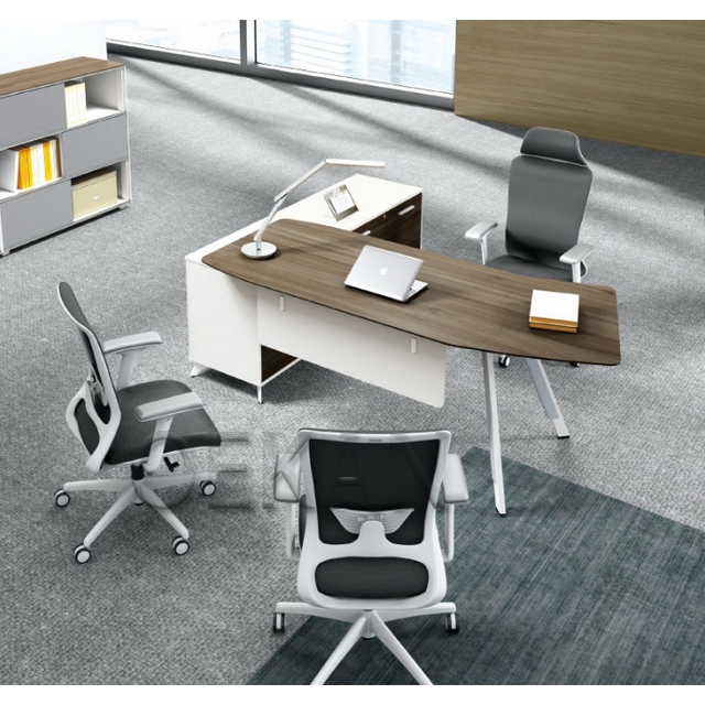 Hospital Furniture Medical Office Desk for Dean President Office Table Dean Table and Chair