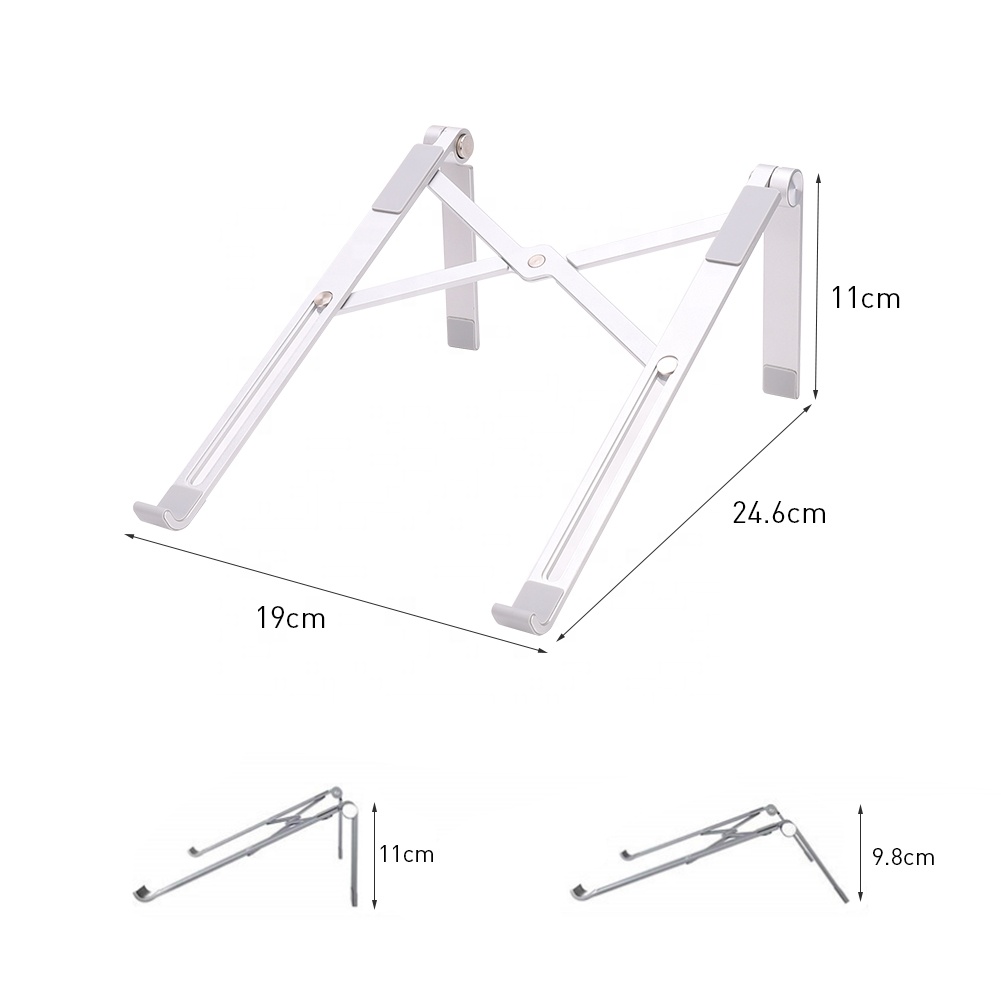 Factory Price Portable Foldable Height Adjustable Laptop Stand Aluminum For 17 Inch Laptop Holder