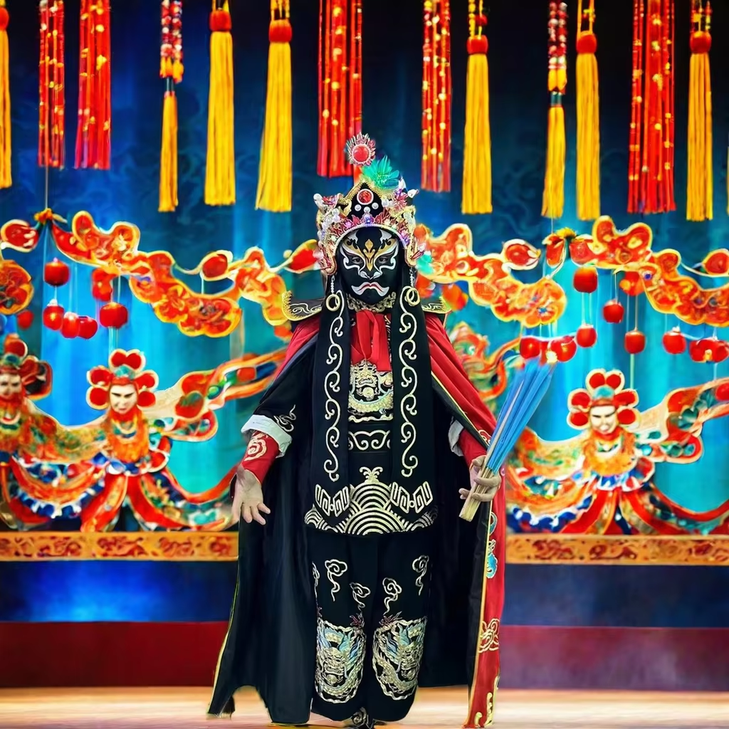 Sichuan Opera Face-Change Art and Elegant Costumes a Fantasy Charm of Traditional Chinese Clothing