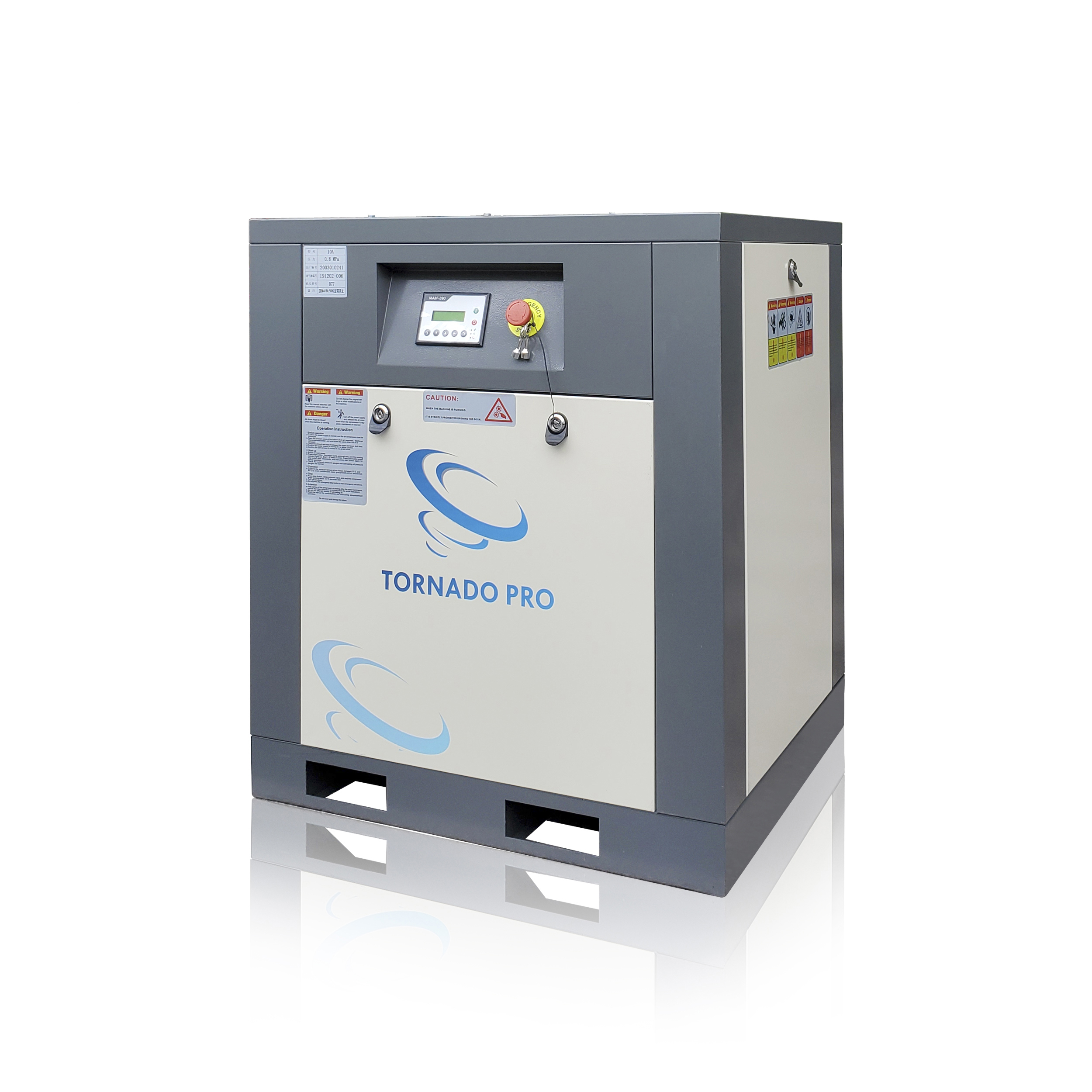 TOP belt drive plastic packing heavy duty silent rotary screw air compressor price air compressor machines air-compressors