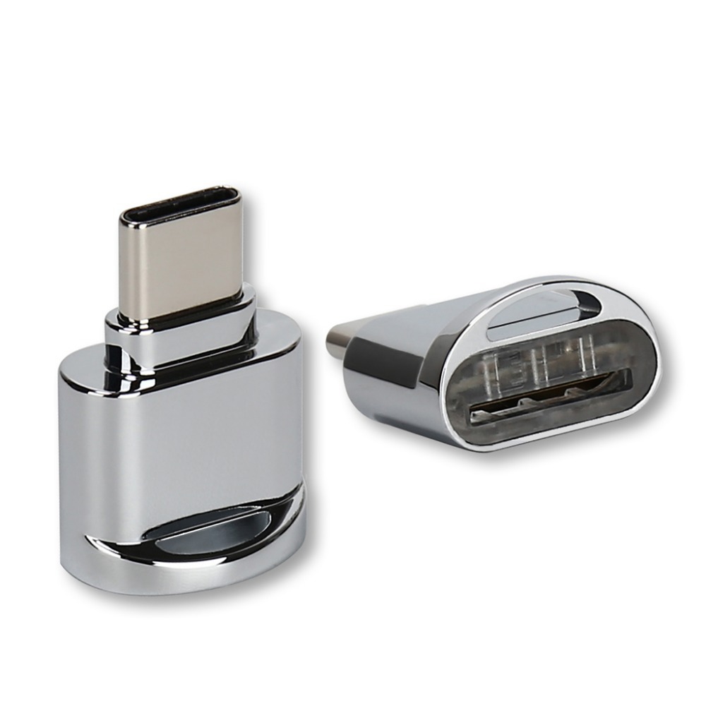 Портативный мини-кардридер USB Type C Micro SD TF устройство для чтения карт памяти OTG адаптер кардридер для мобильного телефона с интерфейсом Type-c