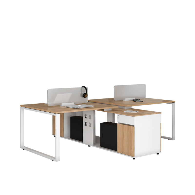 Double standard sizes computer workstation office staff desk
