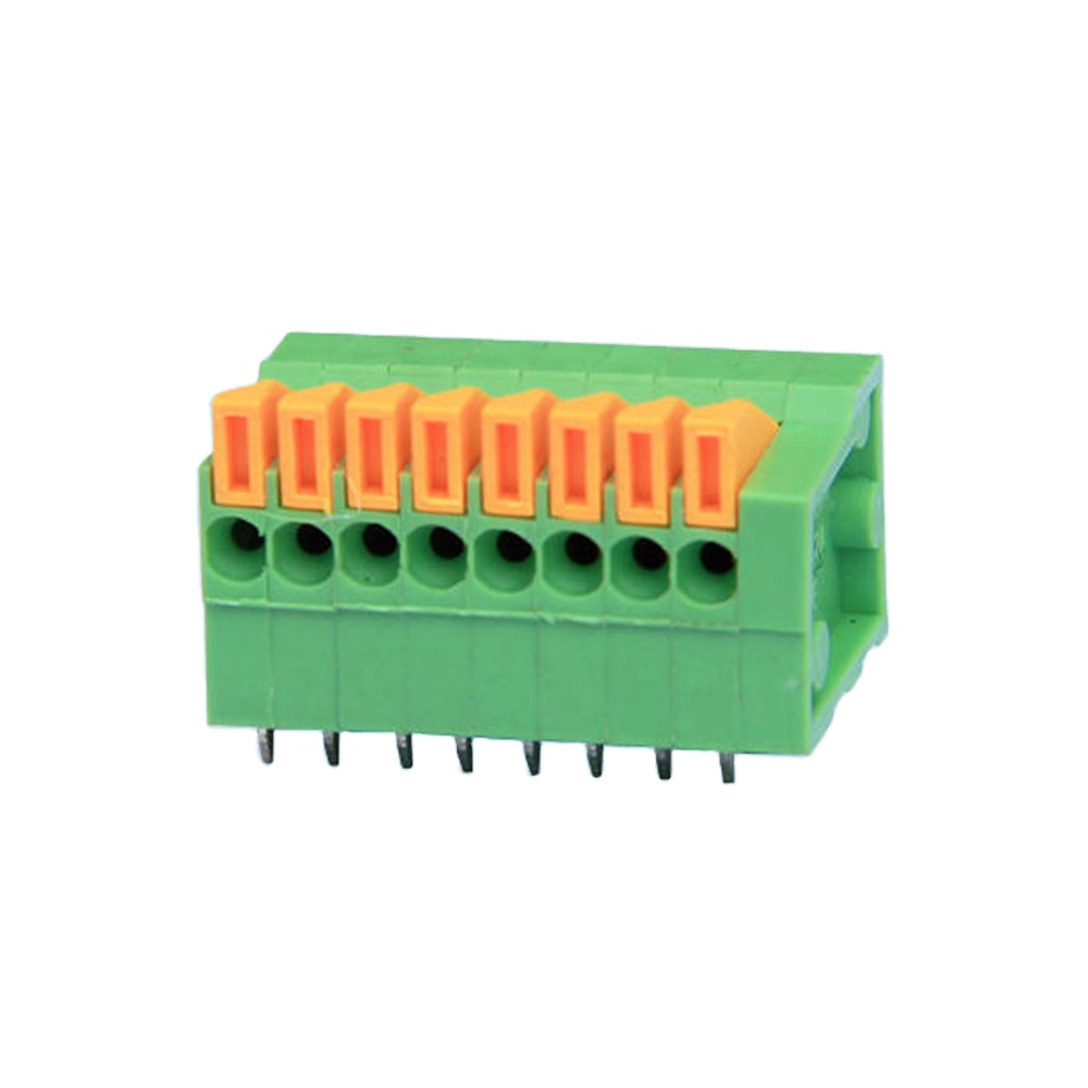 Клеммная колодка KF141R, 150 в, 2 А, 2,54 мм, Шаг 8P, для монтажа печатных плат