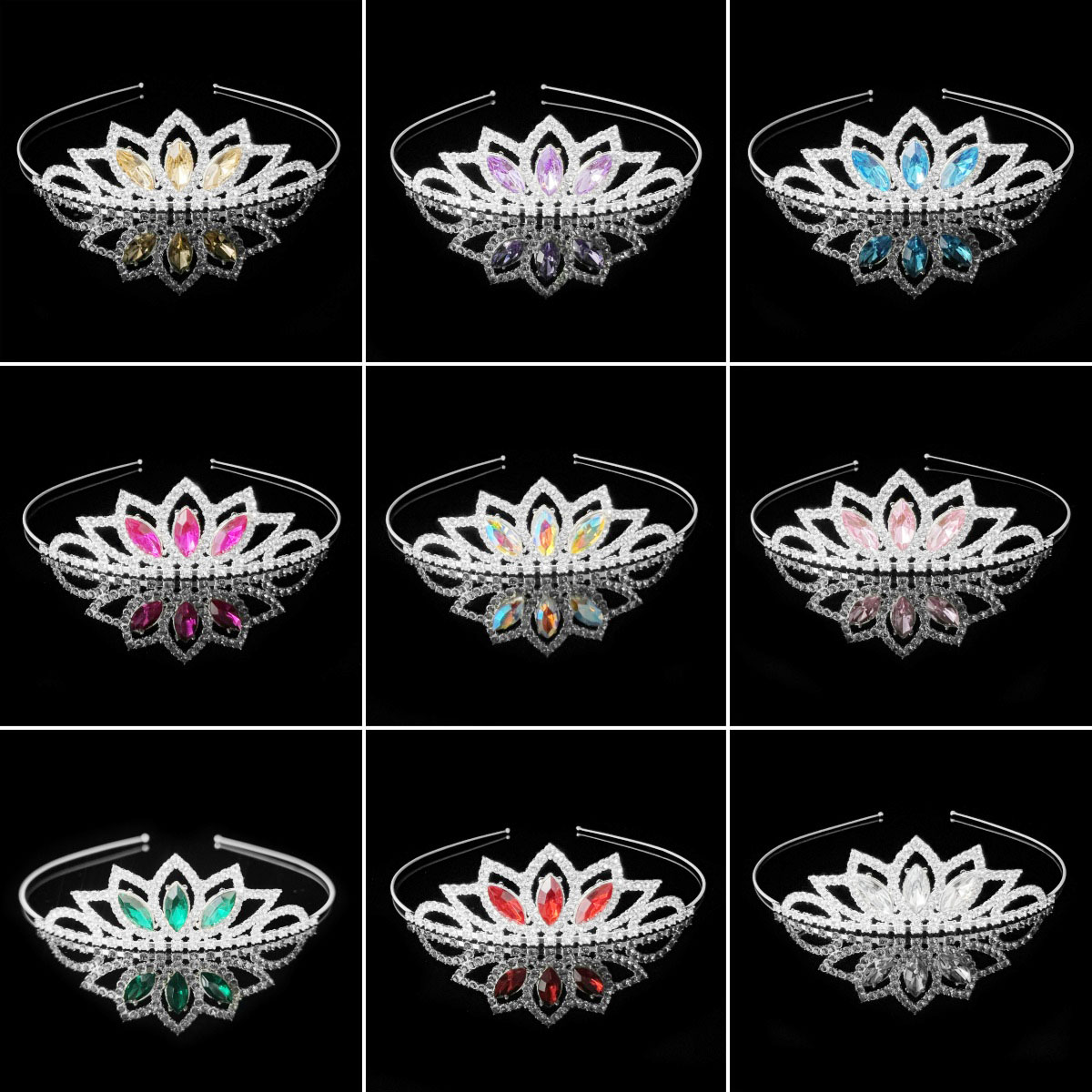 Three-dimensional Birthday Princess Tiara Bridal tiara