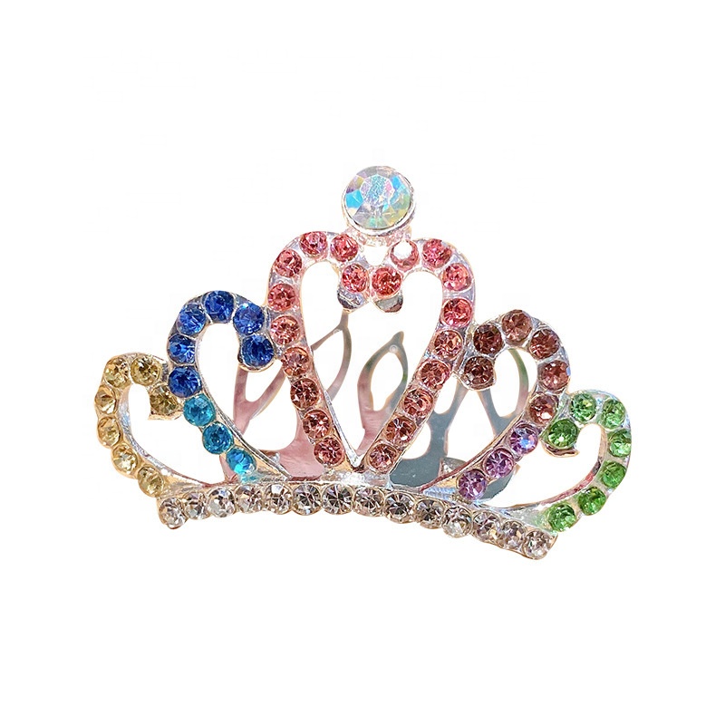 Luxury rhinestone wedding bridal crown molding tiara beauty pageant hair accessories for women